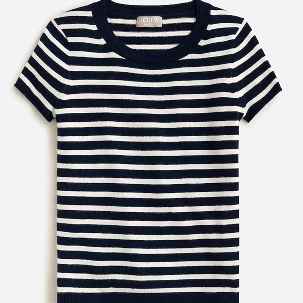 NWT (New With Tags) JCREW "Relaxed Cashmere Tshirt Sweater" 100% Cashmere, Small